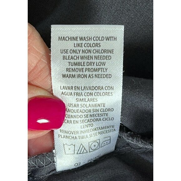 Healing Hands Purple Label Womens M  2167 Jane Gray Two Pocket Y-Neck Scrub Top - Picture 7 of 8